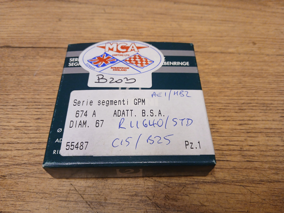 NOS BSA C15 250cc STD PISTON RING SET R11640/STD