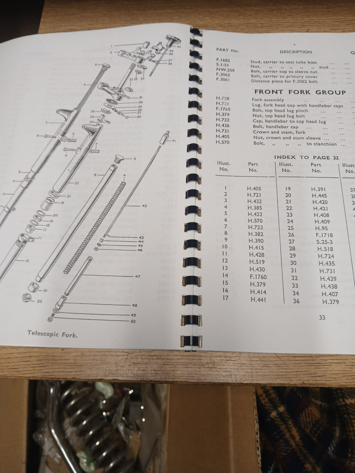 TRIUMPH TR5 TROPHY 500 PARTS BOOK MANUAL 1949-50 - TP21A