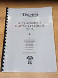 TRIUMPH 5T 6T T100 TR5 T110 PRE-UNIT PARTS BOOK MANUAL No12 289/56 1956 - TP24