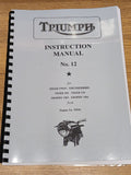 TRIUMPH 5T 6T TR5 TR6 T100 T110 WORKSHOP INSTRUCTION MANUAL 1956 No12 - TW18