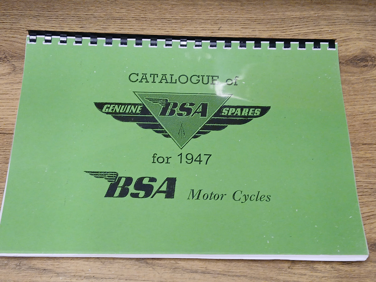 BSA C10 C11 B31 B32 M20 M21 A7 PARTS BOOK 1946 - BP16