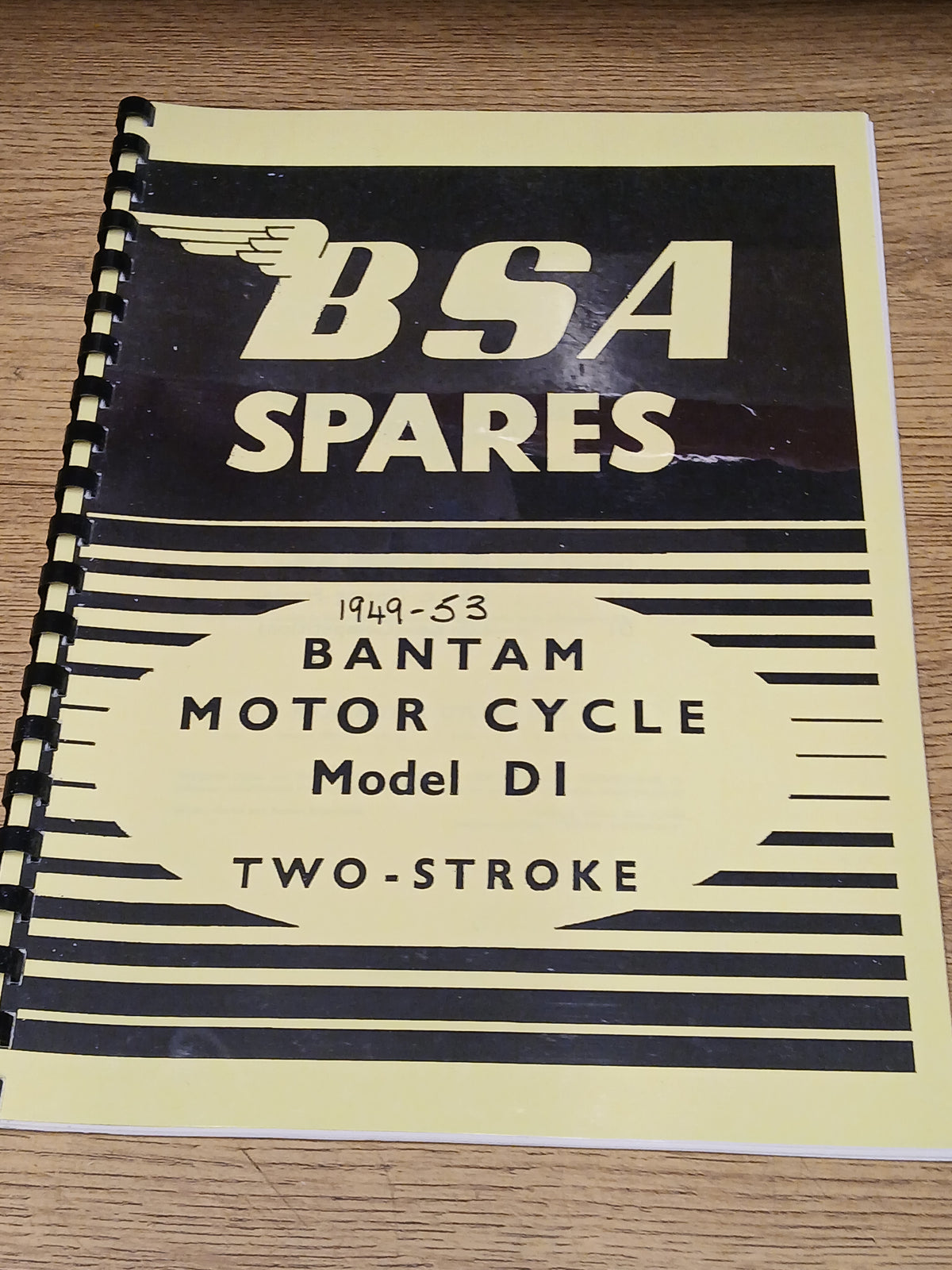 BSA D1 BANTAM SUPREME PARTS BOOK MANUAL 1949-53 - S48E-1 - BP21