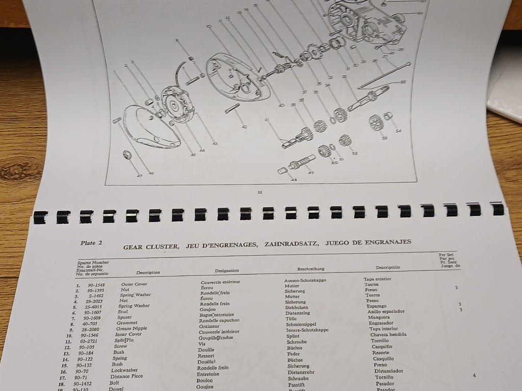 BSA Bantam Bushman & Pastoral D14/4B, Spare Parts Manual BP36 00-5144 1968  Hawkshaw Motorcycles (85941) Business