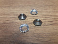 TRIUMPH T100 T140 BONNEVILLE TR7 OIL PUMP CONICAL NUTS WASHERS UK MADE - 21-1906