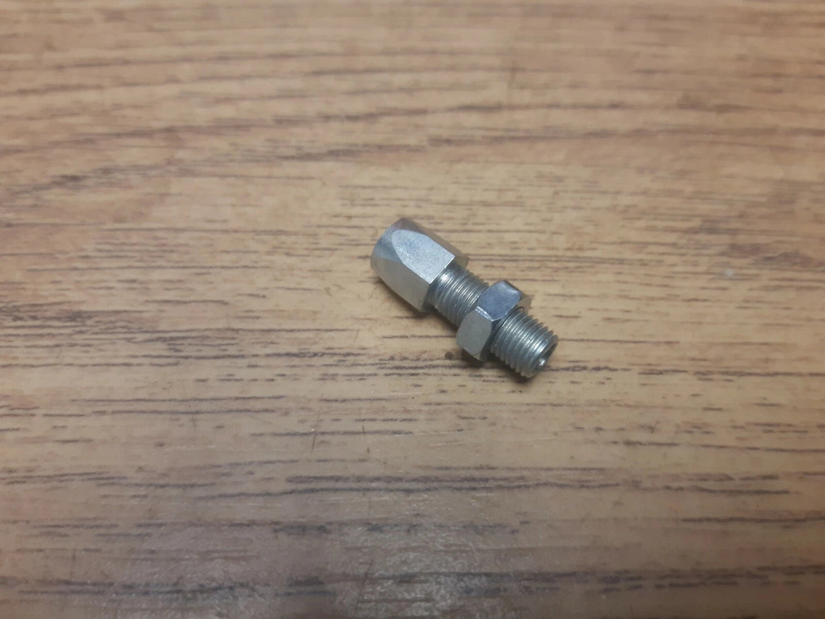 AMAL CARBURETTOR CABLE ADJUSTING SCREW & NUT BSA TRIUMPH - 4/035
