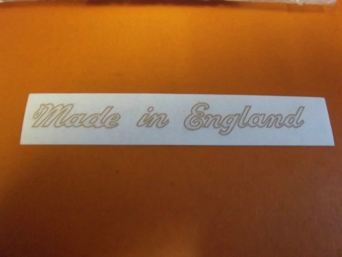 TRIUMPH T140 BONNEVILLE TR7 T160 T150 60-3361 GOLD FRAME 'MADE IN ENGLAND' DECAL