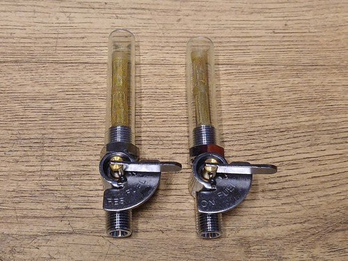 TRIUMPH BONNEVILLE T120 T140 TR7 1/4" BSP MAIN / RES PETROL TAP CUSTOM - 60-4511 60-4512