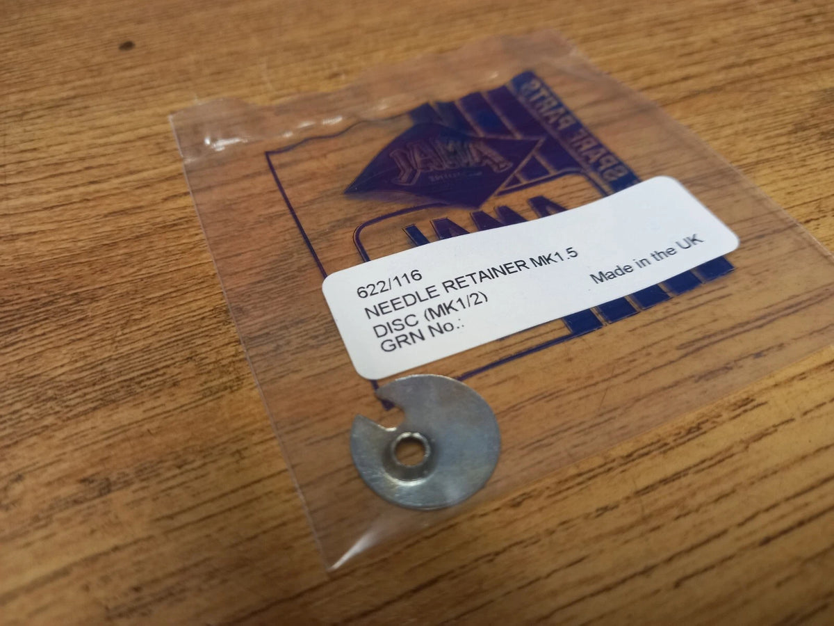 TRIUMPH NEEDLE RETAINER DISC FOR AMAL MK1-1/2 CONCENTRIC CARB - 622/116