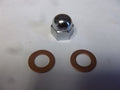 TRIUMPH T120 TR6 ROCKER SPINDLE OIL FEED DOME NUT & WASHERS 70-1435 70-1335