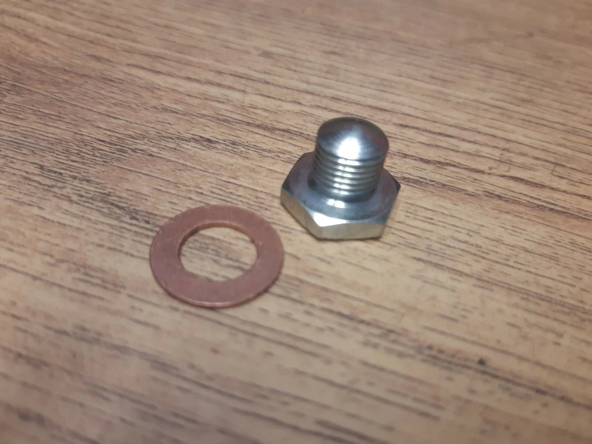 TRIUMPH TIMING COVER OIL PRESSURE PLUG+COPPER WASHER PRE UNIT PRE 69 - 70-2615