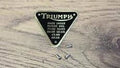 T120 TR6 BONNEVILLE BRASS PATENT PLATE BADGE WITH RIVETS - 70-4016 B