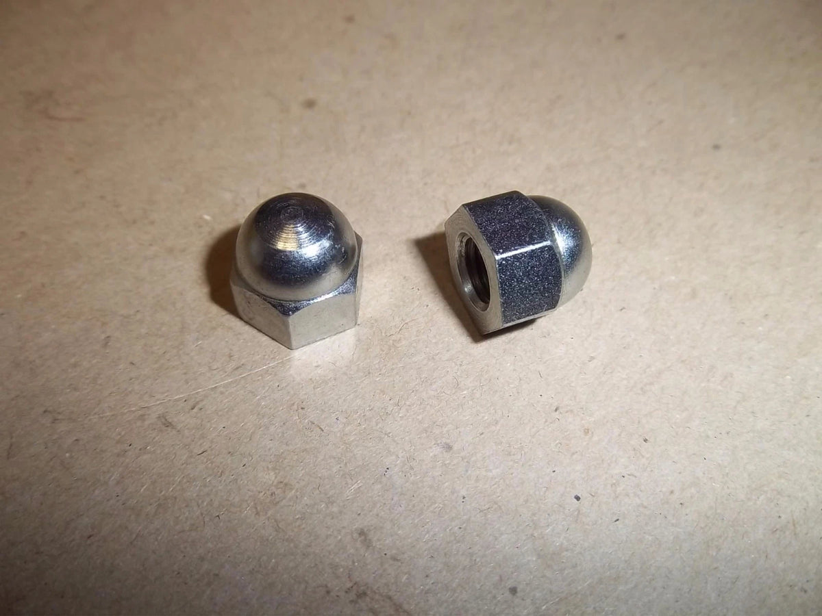 TRIUMPH T100 5TA 500cc 3TA 350cc TOP ROCKER BOX OIL FEED DOME NUTS (2) - 97-0400