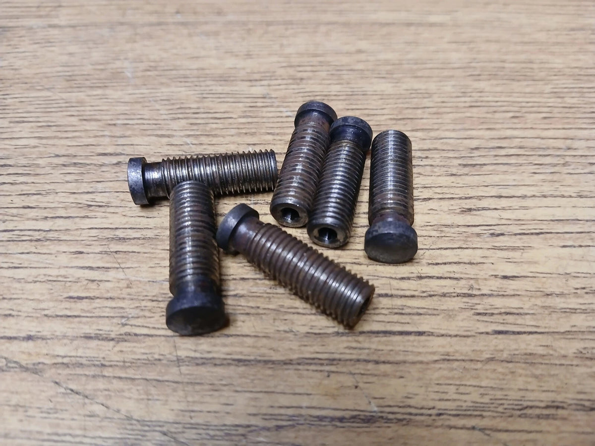TRIUMPH T150 T160 TRIDENT MUSHROOM TAPPET ADJUSTER x6 - 71-3358 - 99-8888