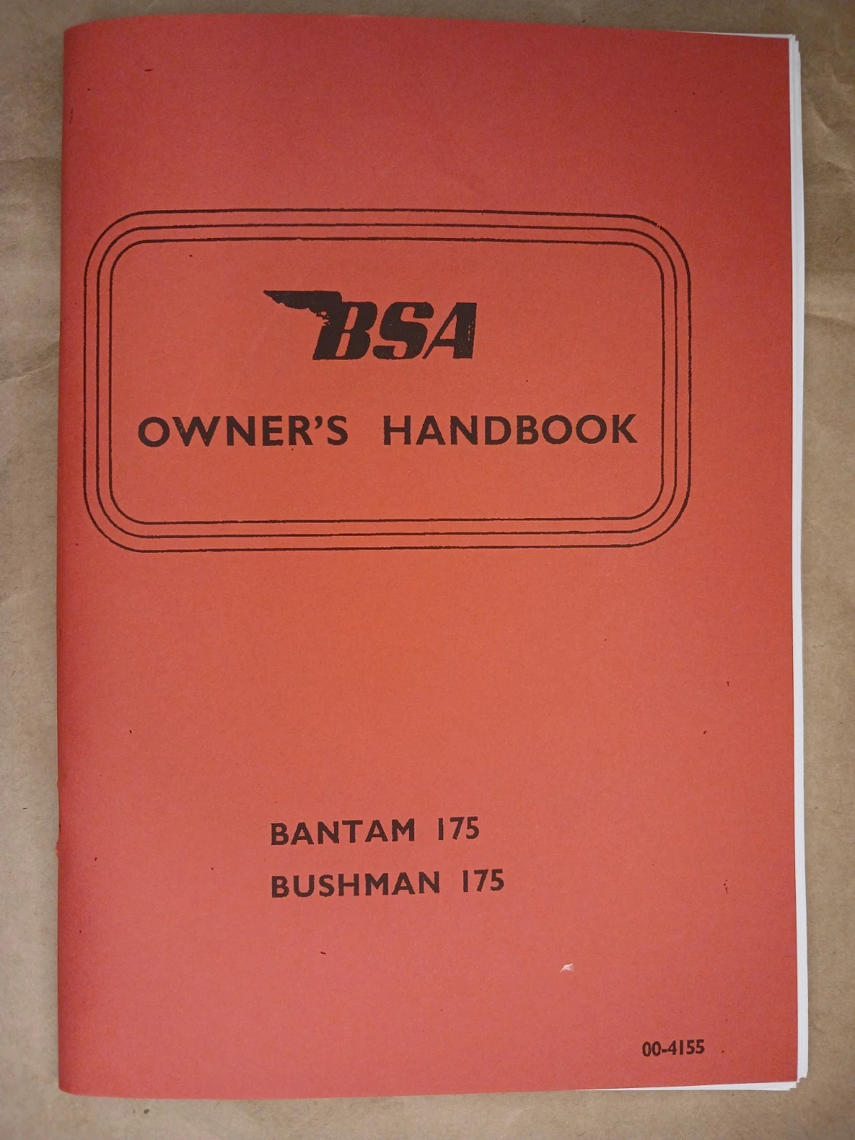 BSA Bantam Supreme, Sports, Bushman D14 Instruction Manual 1969 BH19A/A5 00-4155