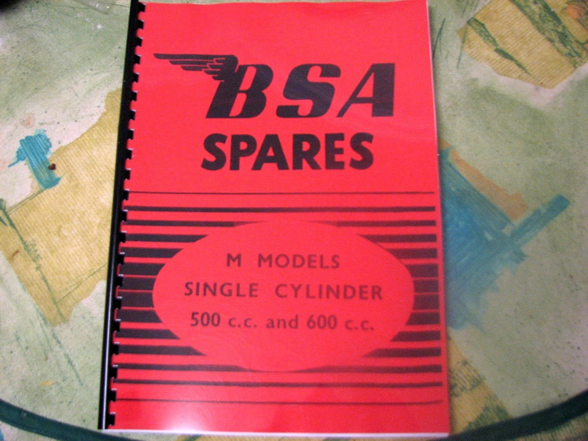 BSA Parts Book 1949-55 M models M20 & M33 500cc M21 600cc singles BP13 MCE719-3