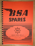 BSA DBD34 GOLD STAR & A10 RGS PARTS BOOK MANUAL 1960 00-5076 - BP46