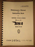 BSA M20 1939-44 WD MODELS MAINTENANCE & INSTRUCTION MANUAL BW18