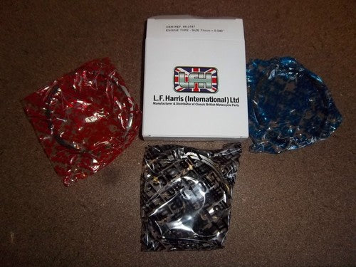 TRIUMPH TR6 T120 BONNEVILLE TROPHY 650 020 PISTON RINGS SET R11050/020 (2)