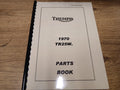 TRIUMPH TR25W TROPHY PARTS BOOK MANUAL - 1970 - TP03