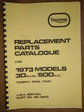 TRIUMPH TR5T TROPHY TRAIL 500cc PARTS BOOK MANUAL - 1973 - TP05