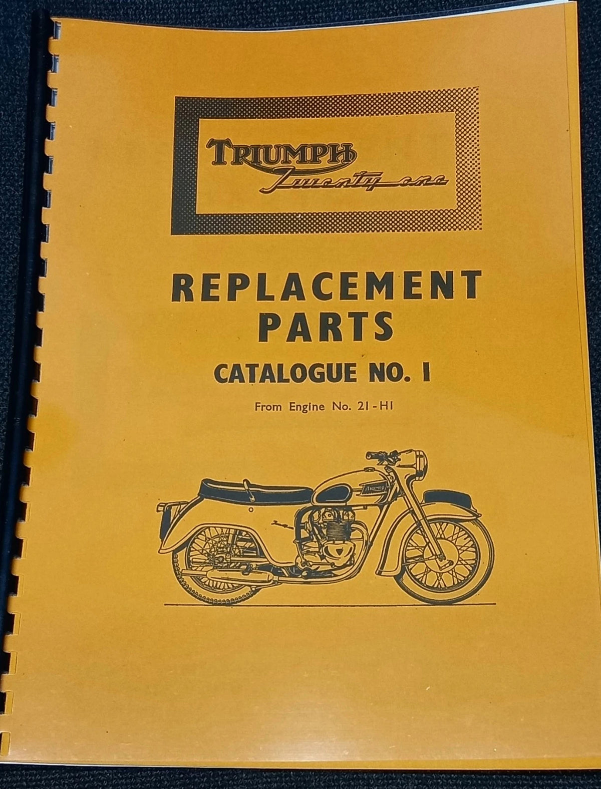 TRIUMPH T21 TIGER TWENTY ONE - UNIT TWINS PARTS BOOK MANUAL No.1 - 1957 TP09