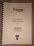 TRIUMPH 3TA 5TA UNIT TWINS PARTS BOOK MANUAL No.2 1959 TP10 454/59