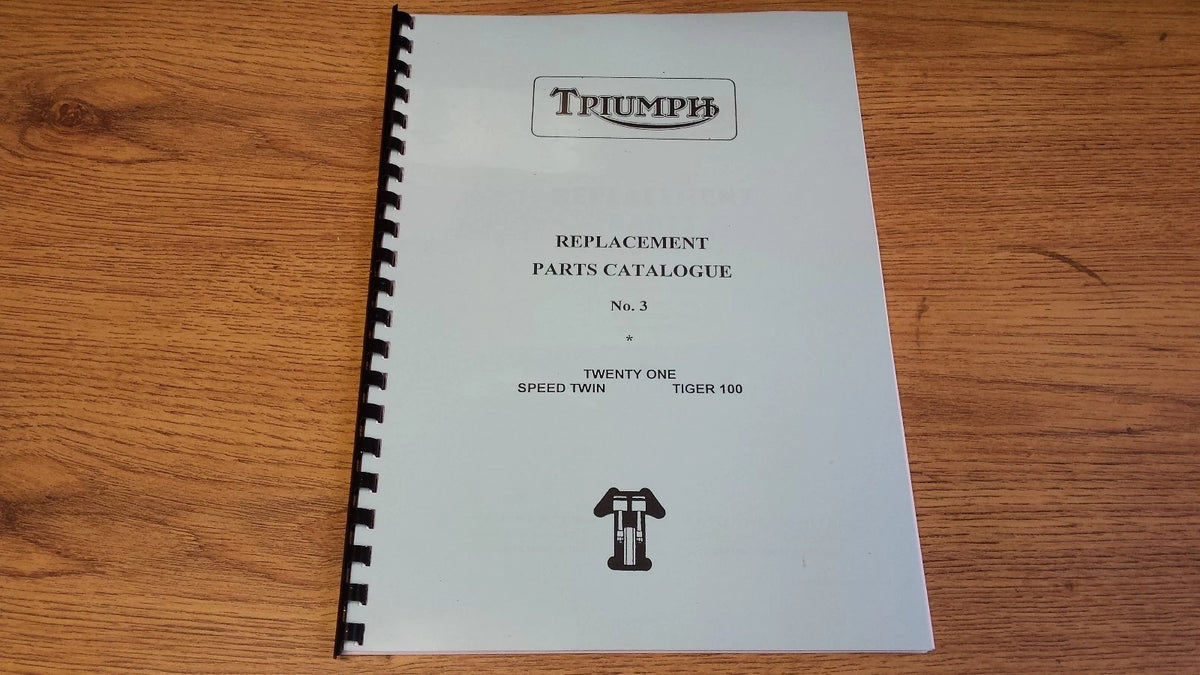 TRIUMPH 350 500 3TA, 5TA, T100 UNIT TWINS PARTS BOOK MANUAL #3 1960 - TP11