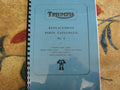 TRIUMPH 350 500 3TA, 5TA, T100 UNIT TWINS PARTS BOOK MANUAL #4 1961 TP12 722/61