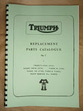 TRIUMPH 350 500 3TA, 5TA, T100 UNIT TWINS PARTS BOOK MANUAL #7 1966 TP15 18/67