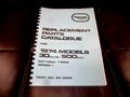 TRIUMPH T100R DAYTONA 500cc PARTS BOOK MANUAL 1974 TP19C 99-2254