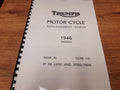 TRIUMPH 3T 5T SPEED TWIN T100 TIGER 85 PARTS BOOK MANUAL 1946 - TP20