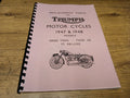 TRIUMPH 3T DELUX 5T SPEED TWIN T100 - PARTS BOOK MANUAL - 1947-48 - TP20A