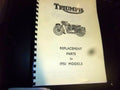 TRIUMPH PRE-UNIT TWINS PARTS BOOK MANUAL 1951 TP21C SPC-51