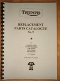 TRIUMPH 5T 6T T100 TIGER TR5 T100C PARTS BOOK MANUAL 1953 - TP21E ISSUE No.9