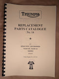 TRIUMPH 5T 6T T100 TR5 TR6 T110 PRE-UNIT PARTS BOOK MANUAL 1958 - TP26 404/58
