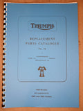TRIUMPH 6T TR6 T110 T120 PARTS BOOK MANUAL 1960- INCL SUPPLEMENTS TO 1962 - TP28
