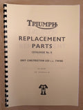 TRIUMPH TR6 T120 BONNEVILLE UK SPEC PARTS BOOK MANUAL No.8 1970 - TP39 99-0901