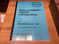 HARRIS TRIUMPH TR7T TIGER T140E BONNEVILLE TR65 PARTS BOOK MANUAL 1985 - TP57