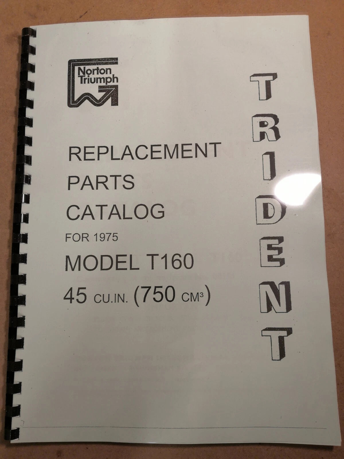 TRIUMPH T160 TRIDENT PARTS BOOK MANUAL 1975 - TP68 99-5754