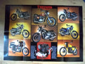 TRIUMPH SALES BROCHURE POSTER T140 BONNEVILLE TR7 TR65T TRAIL TSS TSX EXEC TR65