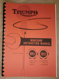 TRIUMPH 3T 5T 6T TR5 T100 T110 WORKSHOP INSTRUCTION MANUAL 1945-55 No11 - TW17