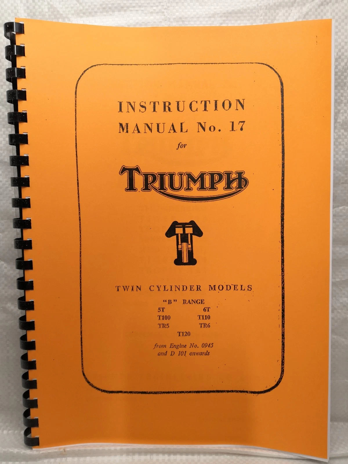 TRIUMPH 5T 6T TR5 TR6 T120 WORKSHOP INSTRUCTION MANUAL 1957-62 No17 - TW20