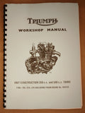 TRIUMPH 5TA 5TA T100 T90 T100C WORKSHOP MANUAL 1966-73 99-0843 & 99-0948 - TW26