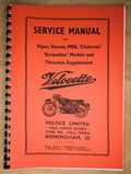 VELOCETTE 350 500 MSS VIPER VENOM CLUBMAN THRUXTON WORKSHOP MANUAL - VELW12